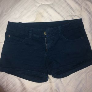 Blue cotton shorts